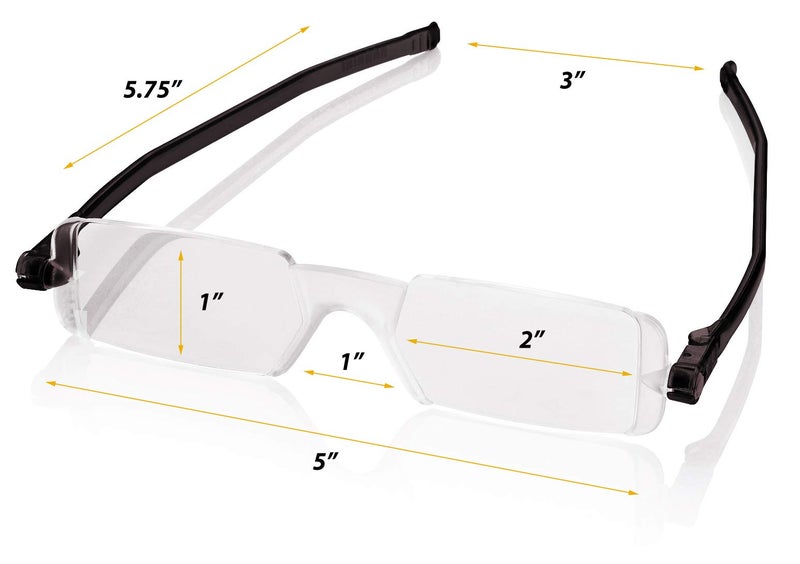 Nannini - 7508 Compact One Optics 2.5 Temples Reading Glass (Blue) - Image 5